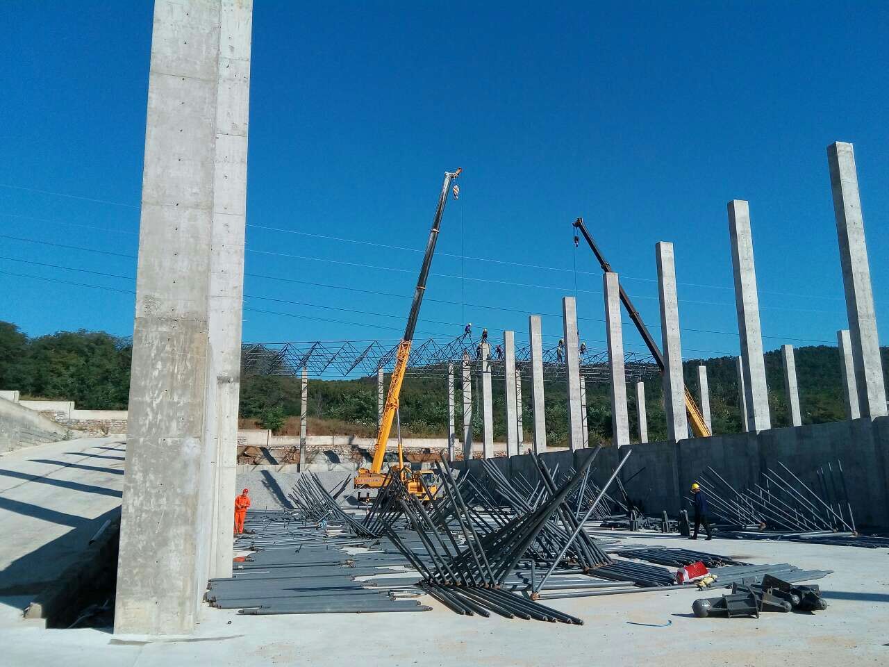 灯塔搅拌站网架